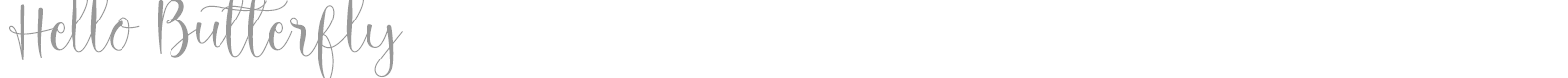 Hello Butterfly font preview